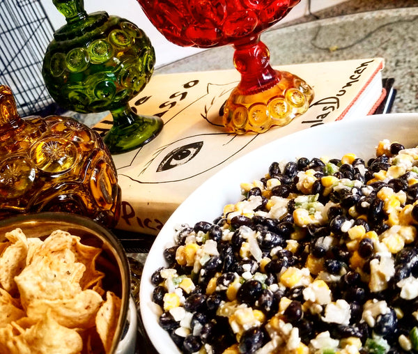 Corn and Black Bean Salsa with Original 'Everything' Sauce – Flaming Fruit Sauce