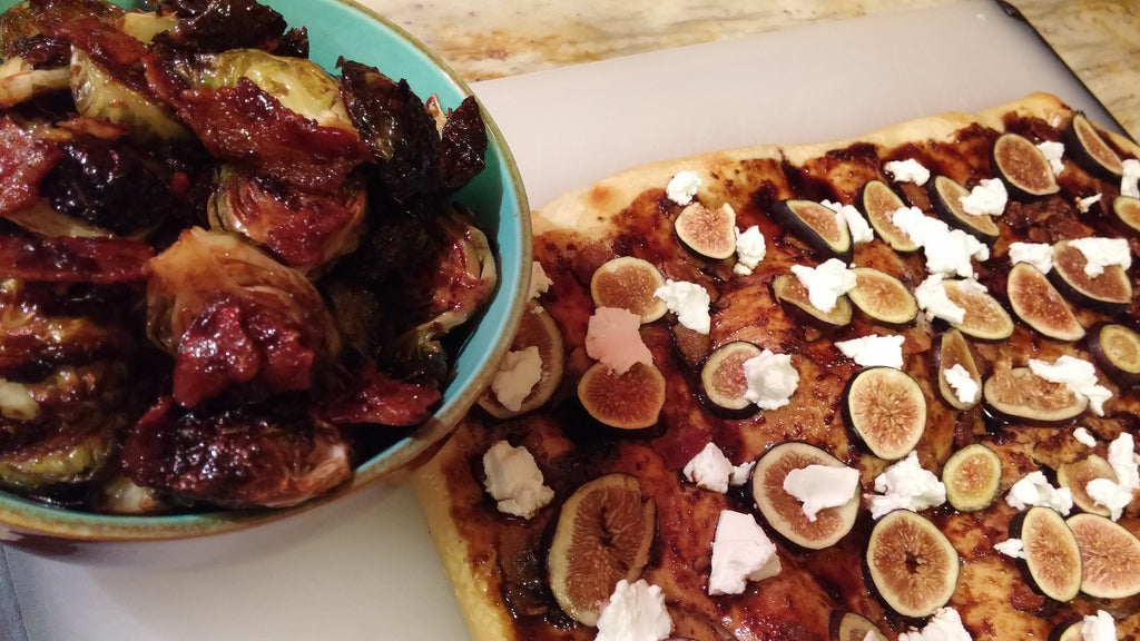 Fig and Goat Cheese (or Blue Cheese) Flatbread